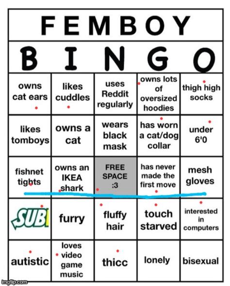 femboy bingo meme